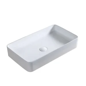 Lavoar dreptunghiular Arezzo FARGO, din porțelan, montaj pe blat 60X34CM – alb