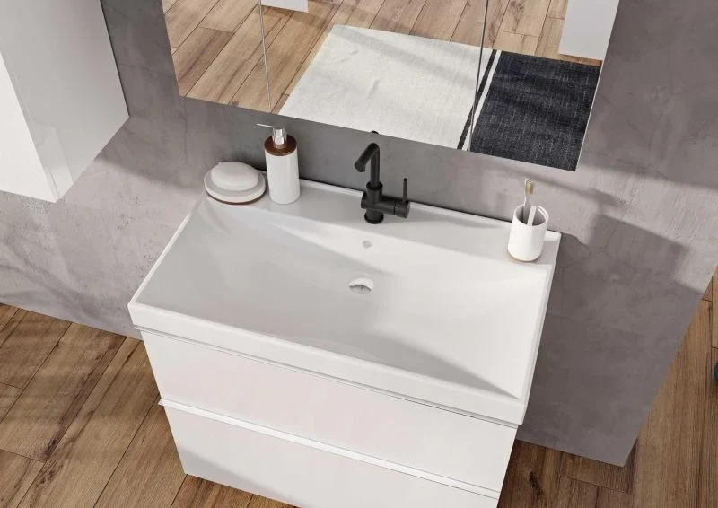Lavoar dreptunghiular Arezzo MAXXI, din porțelan, încorporabil 100X46cm – alb