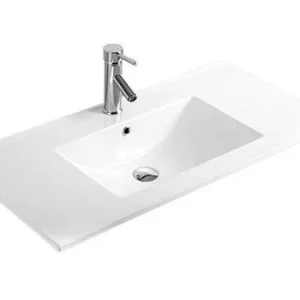 Lavoar dreptunghiular Arezzo MEDFORD, din porțelan, încorporabil, 80x46cm – alb
