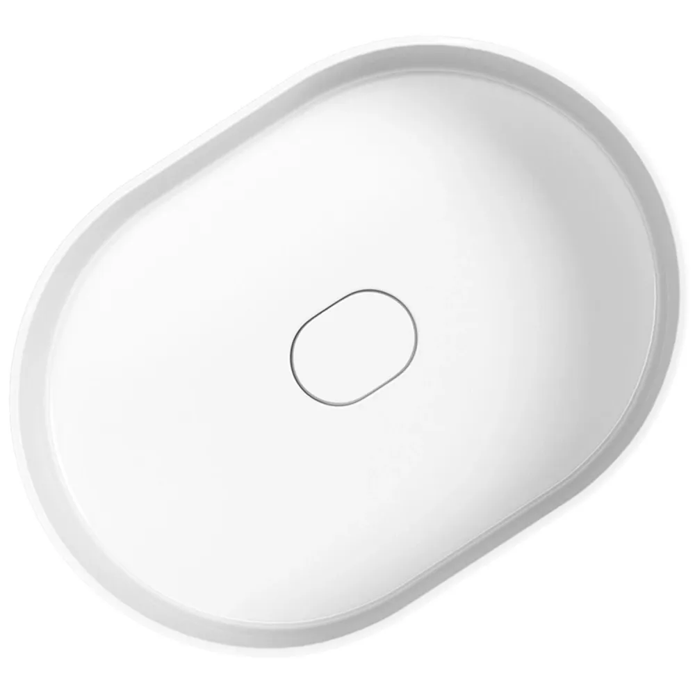 Lavoar freestanding oval 52 cm ceramic alb lucios – Rea Dolce