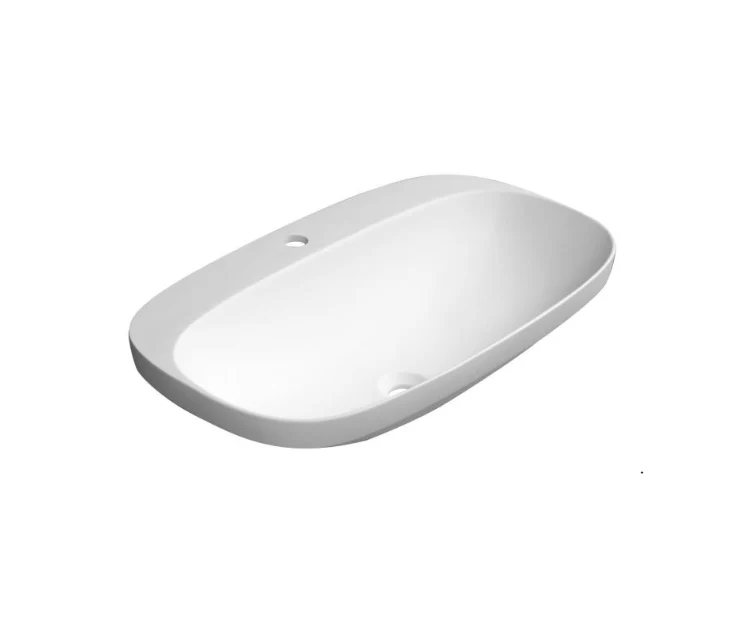 Lavoar oval Arezzo SEATTLE 69x41cm – Alb