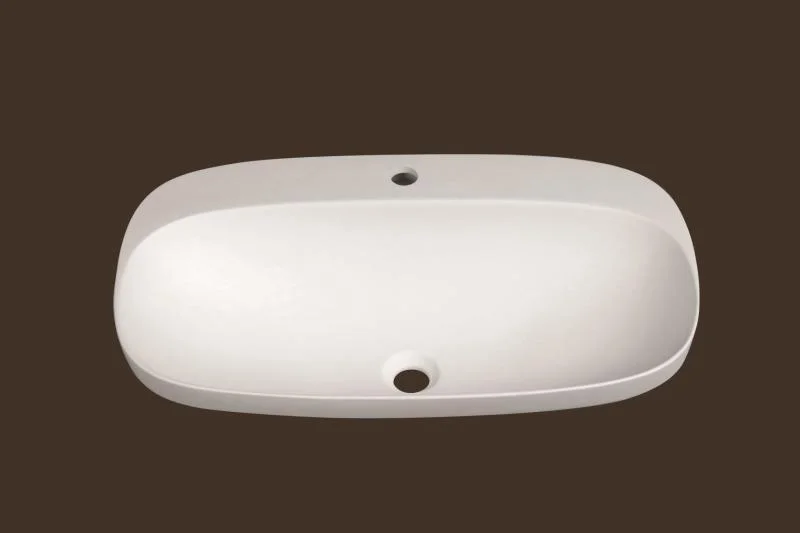 Lavoar oval Arezzo SEATTLE 69x41cm – Alb