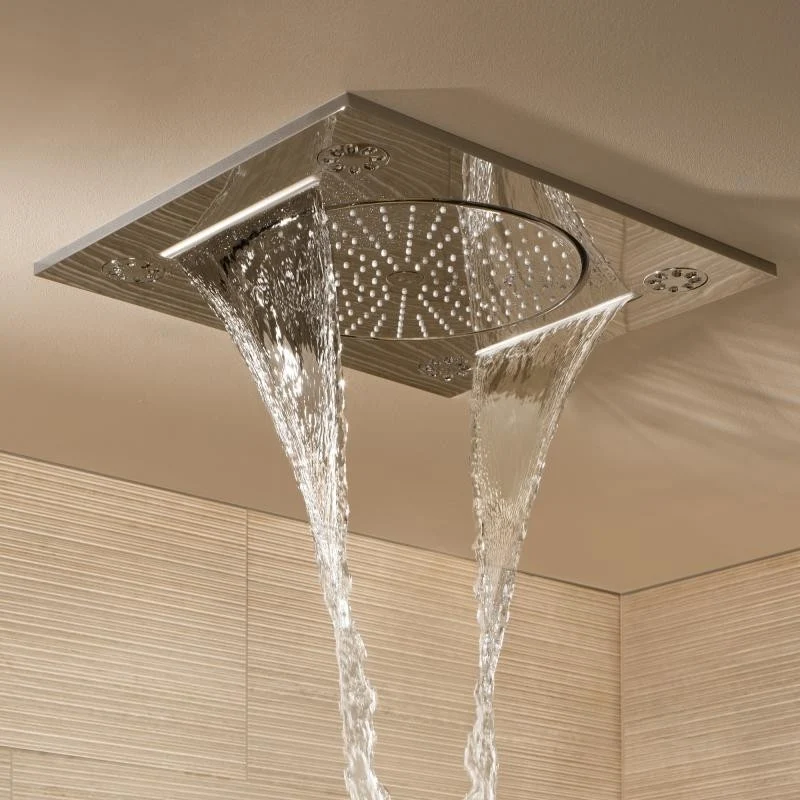 Palarie dus fix Grohe Rainshower F-Series, cu montaj pe tavan, 38x46 cm
