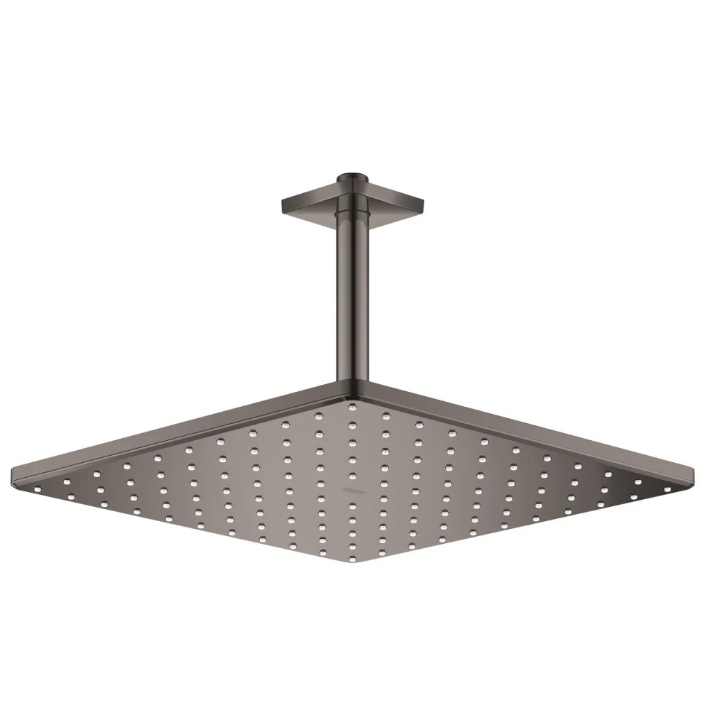Palarie dus fix Grohe Rainshower Mono 310, 31x31 cm cu brat, montaj pe tavan, antracit (hard graphite)