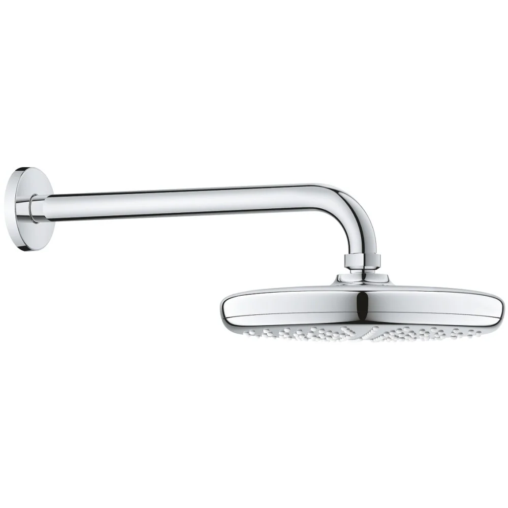 Palarie dus fix Grohe Tempesta 210, cu brat Ø21 cm, montaj pe perete