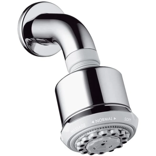 Palarie dus fix Hansgrohe Clubmaster 3jet, cu brat orizontal, crom