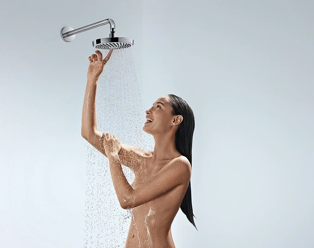 Palarie dus fix Hansgrohe Croma Select E 180 2jet, rotund Ø18 cm, crom