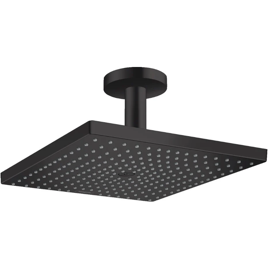 Palarie dus fix Hansgrohe Raindance E 300, cu brat pe tavan, negru mat