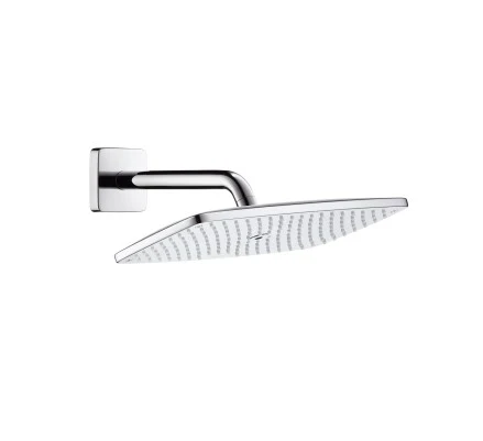 Palarie dus fix Hansgrohe Raindance E 360 Air 1 jet 1/2', cu brat orizontal 390 mm