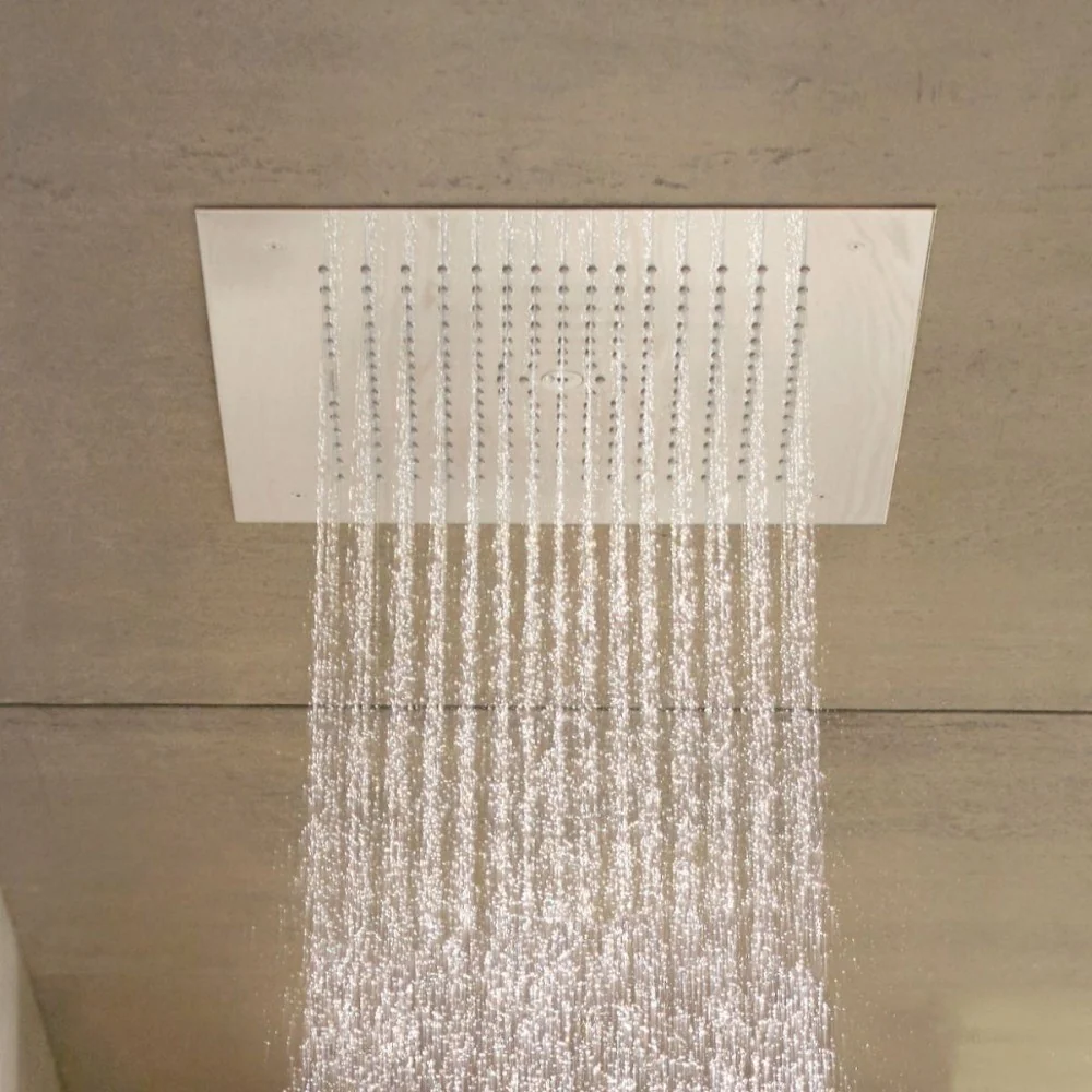 Palarie dus fix Hansgrohe Raindance E, 40x40 cm, montaj incastrat