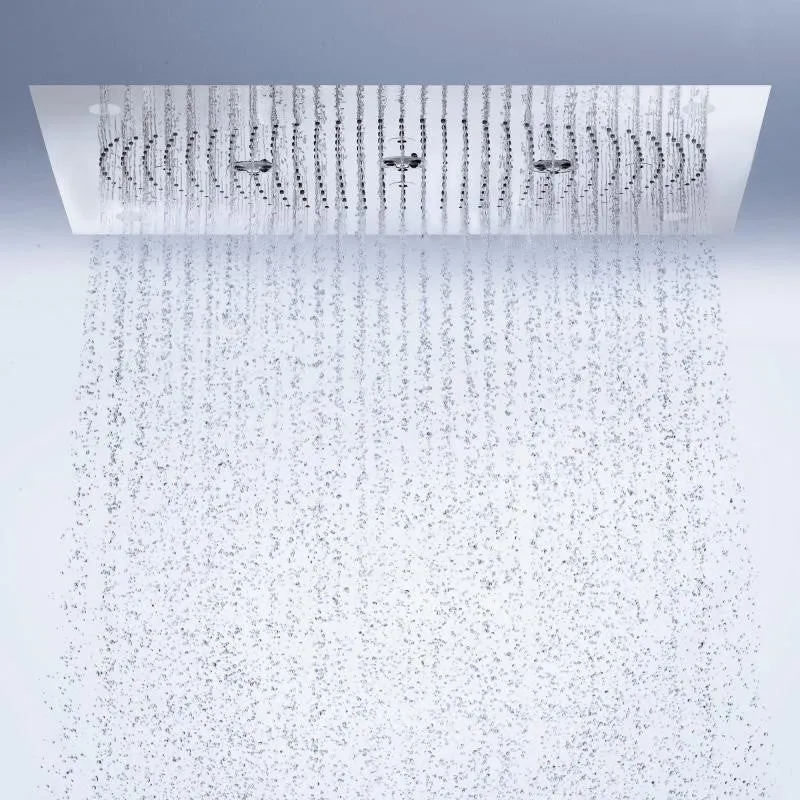 Palarie dus fix Hansgrohe Raindance Rainmaker, 68x46 cu lumina