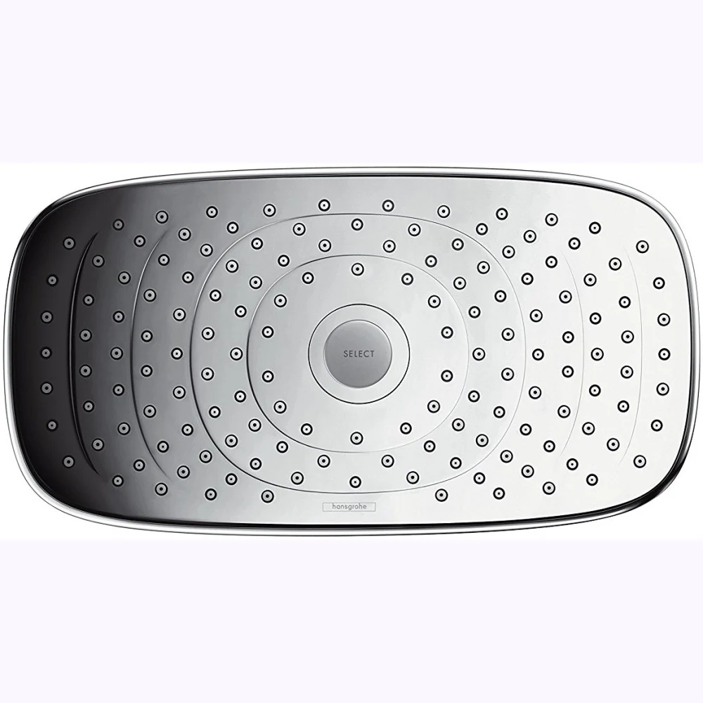 Palarie dus fix Hansgrohe Raindance Select E 300 2jet, cu brat orizontal, crom