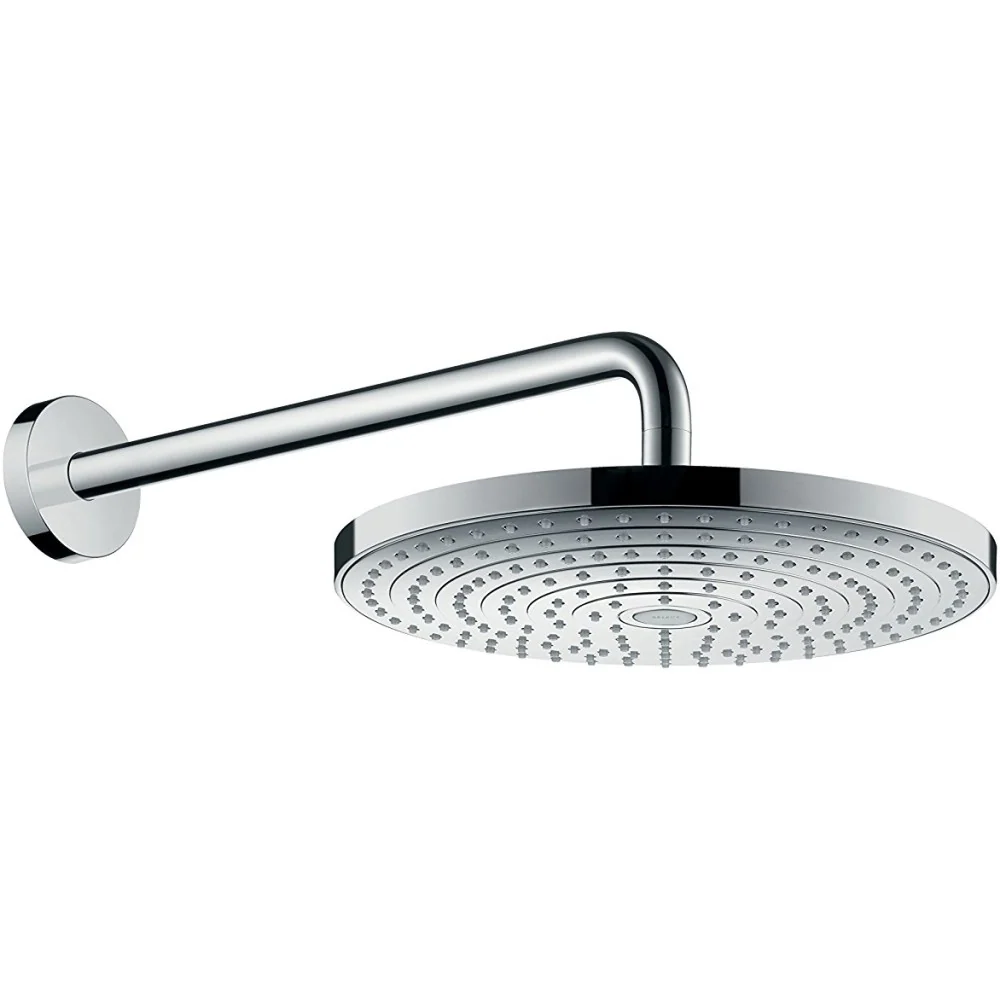 Palarie dus fix Hansgrohe Raindance Select S 300 2jet, cu brat orizontal 39 cm, crom