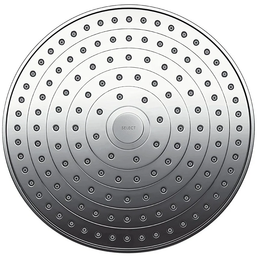 Palarie dus fix Hansgrohe Raindance Select S 240 2jet, cu brat montat tavan 10 cm, crom