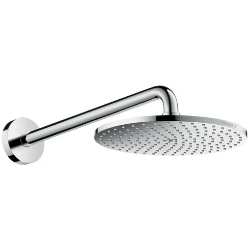 Palarie dus fix Hansgrohe Raindance Select S, Ø24 cm cu brat, montaj pe perete