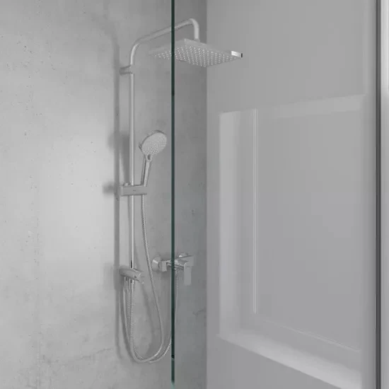 Palarie dus fix Hansgrohe Vernis Shape 230 1jet, 23x17 cm, crom