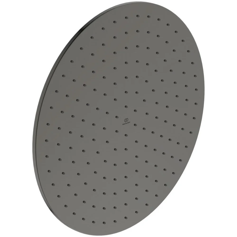 Palarie dus fix Ideal Standard IdealRain, Ø40 cm, gri lucios