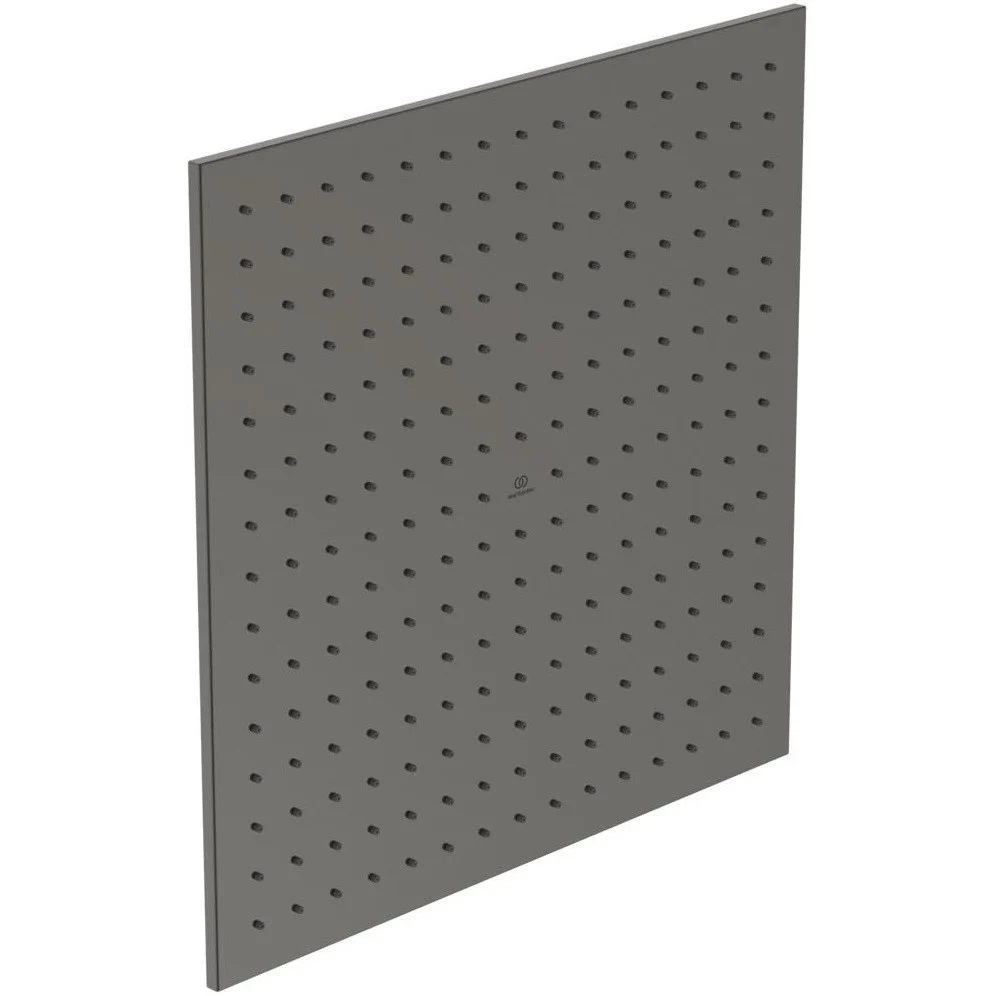 Palarie dus fix Ideal Standard IdealRain, 30x30 cm, gri lucios