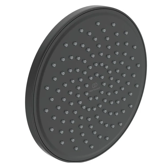 Palarie dus fix Ideal Standard Ø20 cm, negru mat (silk black)