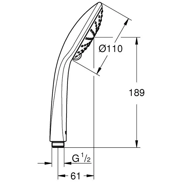 Para dus Grohe Euphoria 110 Duo fara limitator