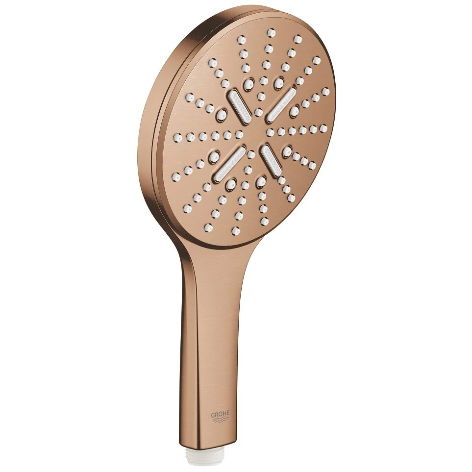 Para dus Grohe Rainshower Eco SmartActive 130 3 jeturi, cupru mat (brushed warm sunset)