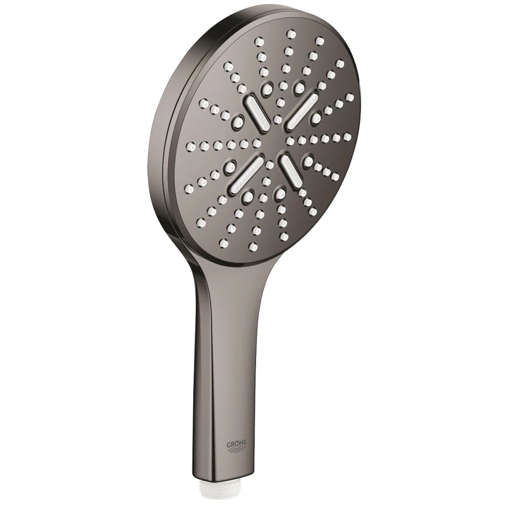 Para dus Grohe Rainshower Eco SmartActive 130 cu 3 jeturi, antracit (hard graphite)