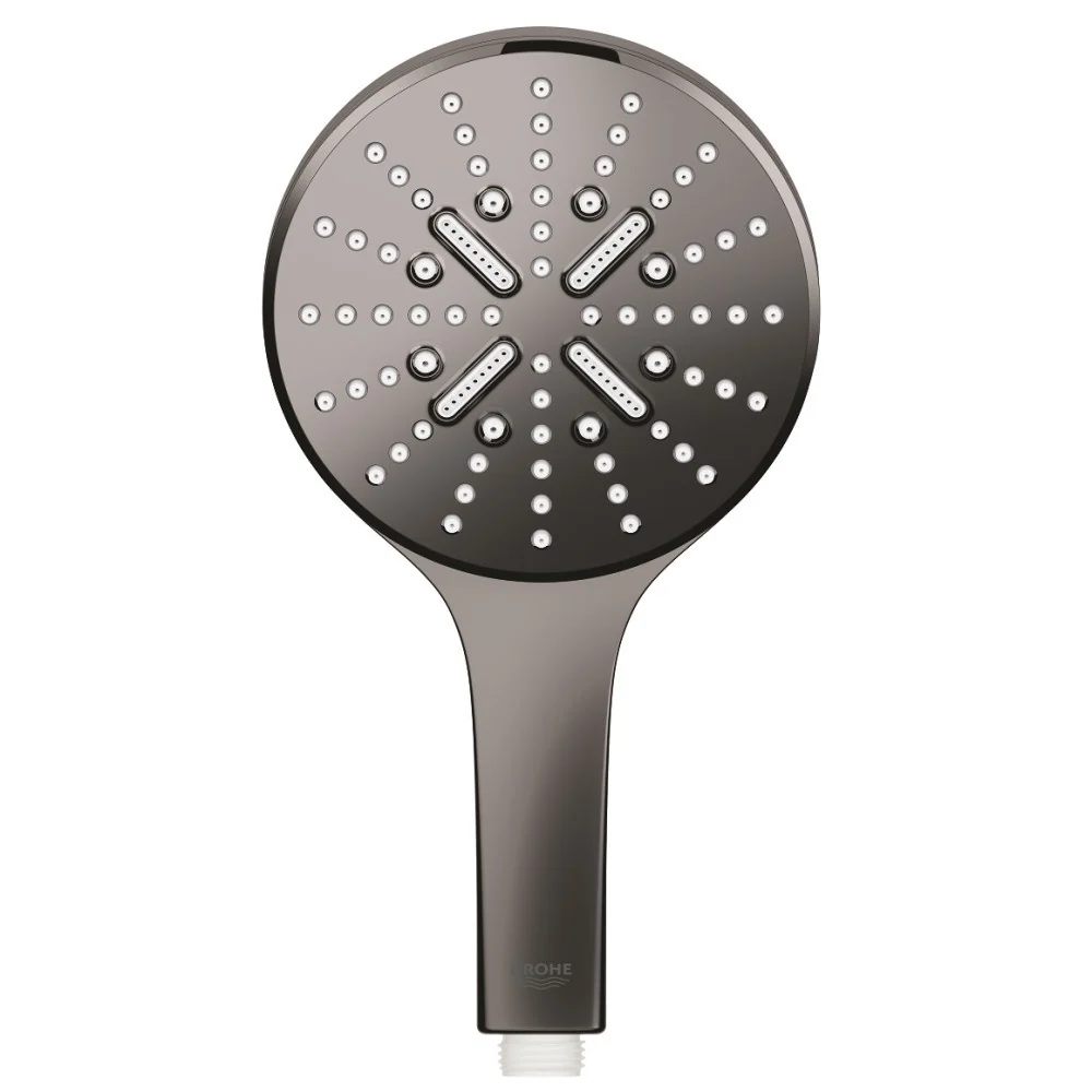 Para dus Grohe Rainshower Eco SmartActive 130 cu 3 jeturi, antracit (hard graphite)