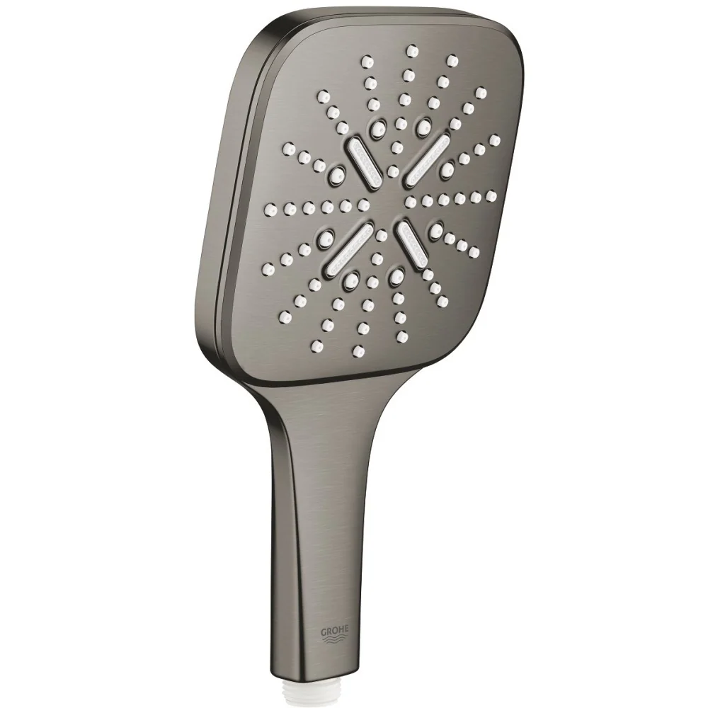 Para dus Grohe Rainshower Eco SmartActive 130 Cube cu 3 jeturi, antracit mat (brushed hard graphite)