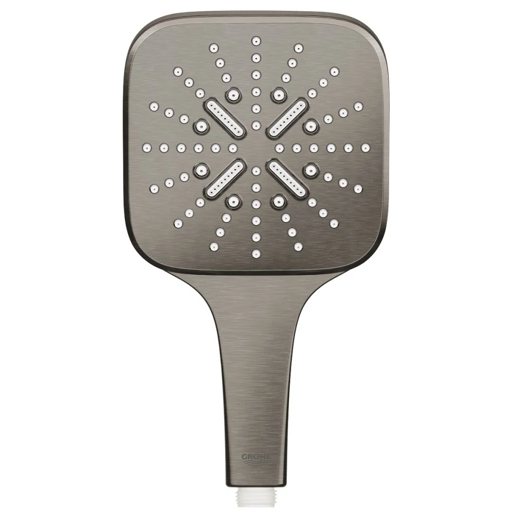 Para dus Grohe Rainshower Eco SmartActive 130 Cube cu 3 jeturi, antracit mat (brushed hard graphite)
