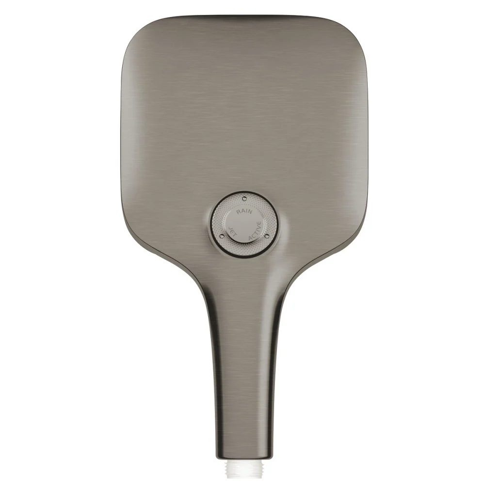 Para dus Grohe Rainshower Eco SmartActive 130 Cube cu 3 jeturi, antracit mat (brushed hard graphite)