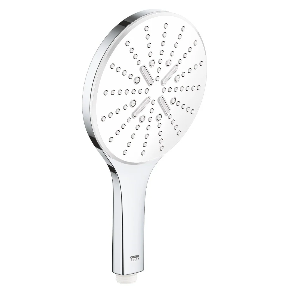 Para dus Grohe Rainshower Eco SmartActive 150 cu 3 jeturi, crom/alb (moon white)