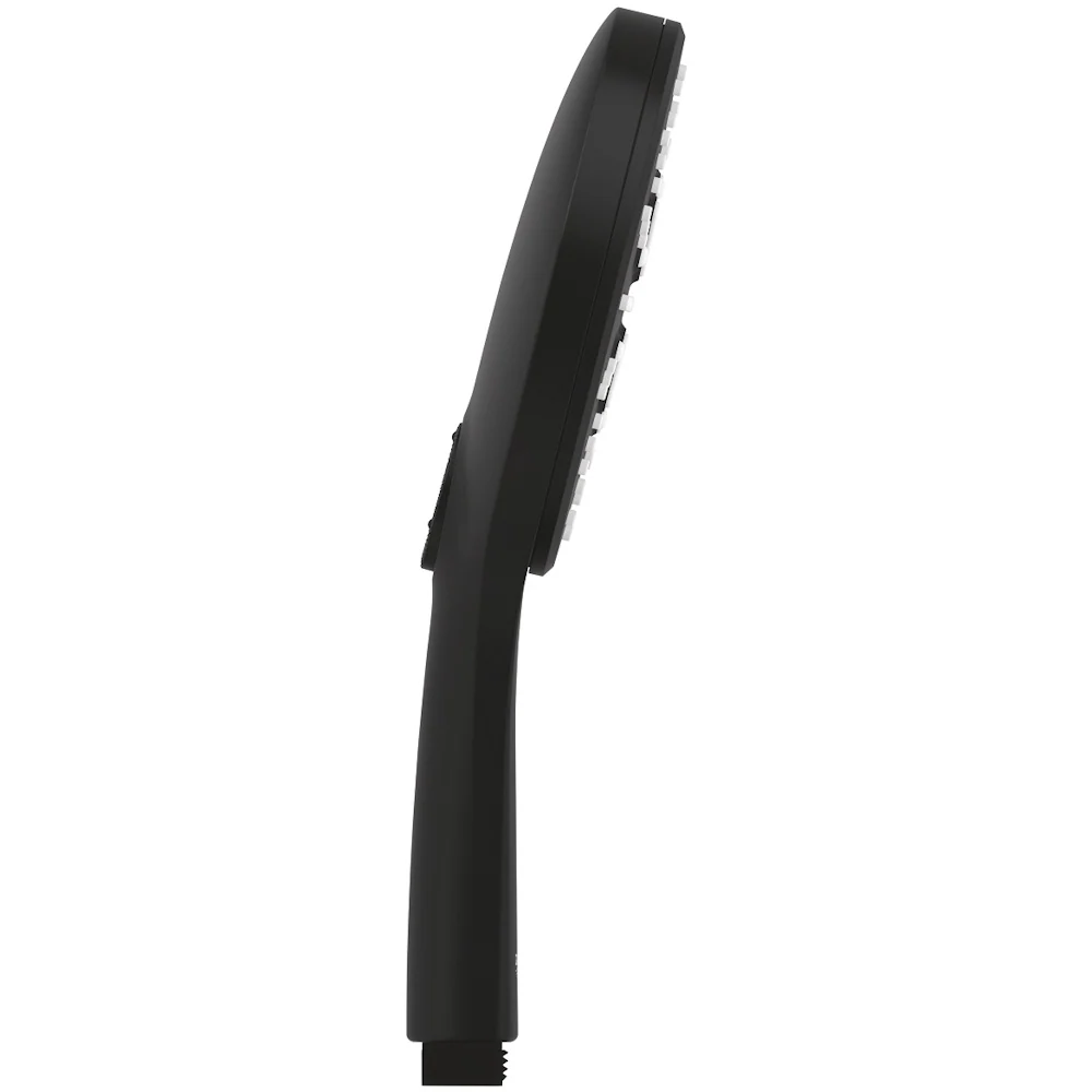 Para dus Grohe Rainshower SmartActive 130 cu 3 jeturi, negru mat (phantom black)