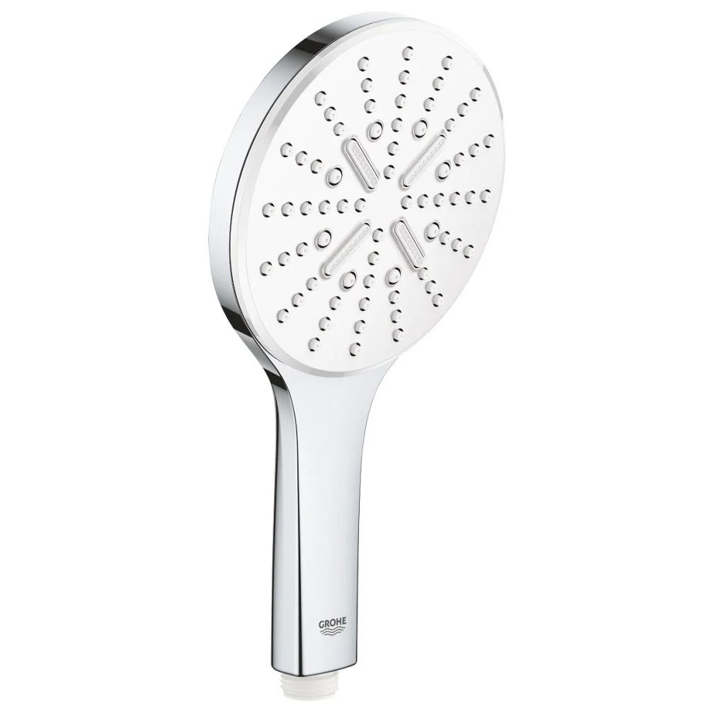 Para dus Grohe Rainshower SmartActive 130 cu 3 jeturi, crom/alb (moon white)