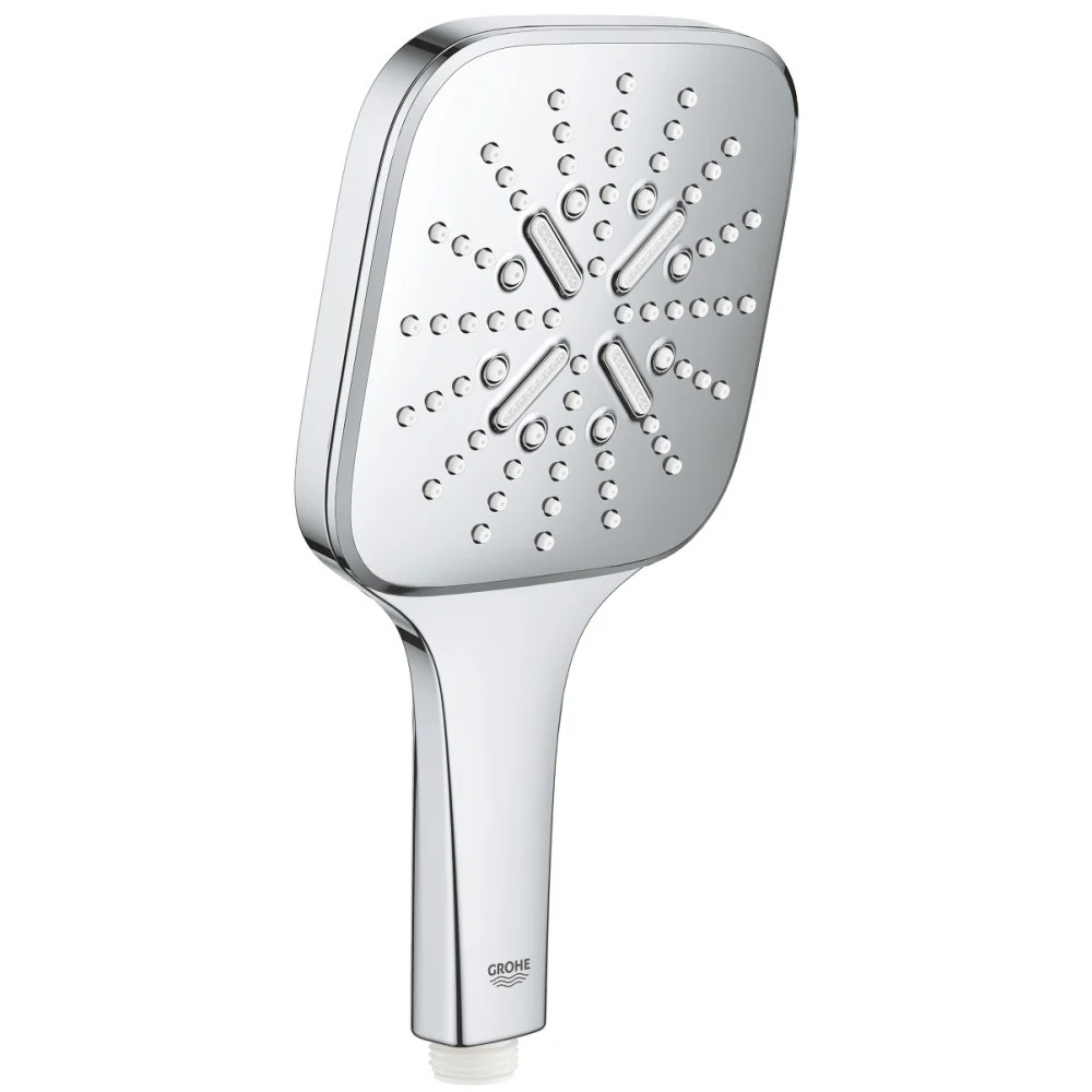 Para dus Grohe Rainshower SmartActive 130 Cube cu 3 jeturi, crom