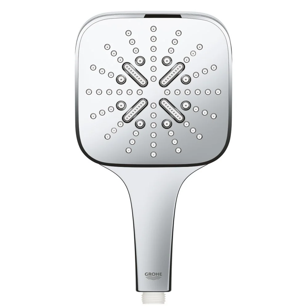 Para dus Grohe Rainshower SmartActive 130 Cube cu 3 jeturi, crom