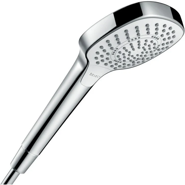 Para dus Hansgrohe Croma Select E Multi EcoSmart, alb/crom