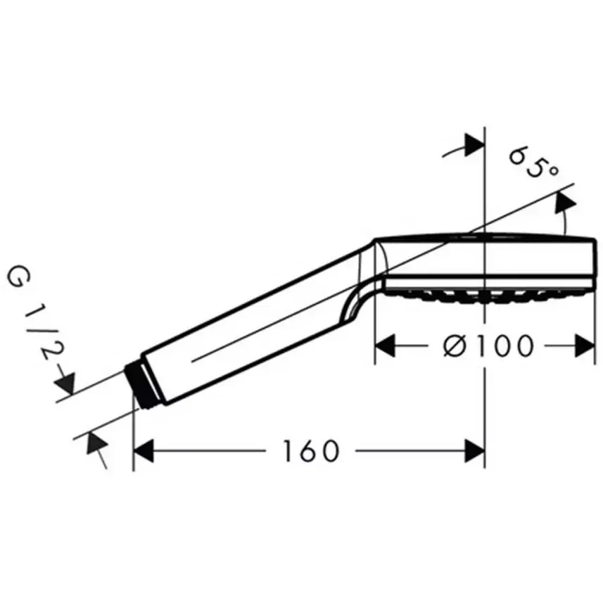 Para dus Hansgrohe Crometta 100 1jet, crom
