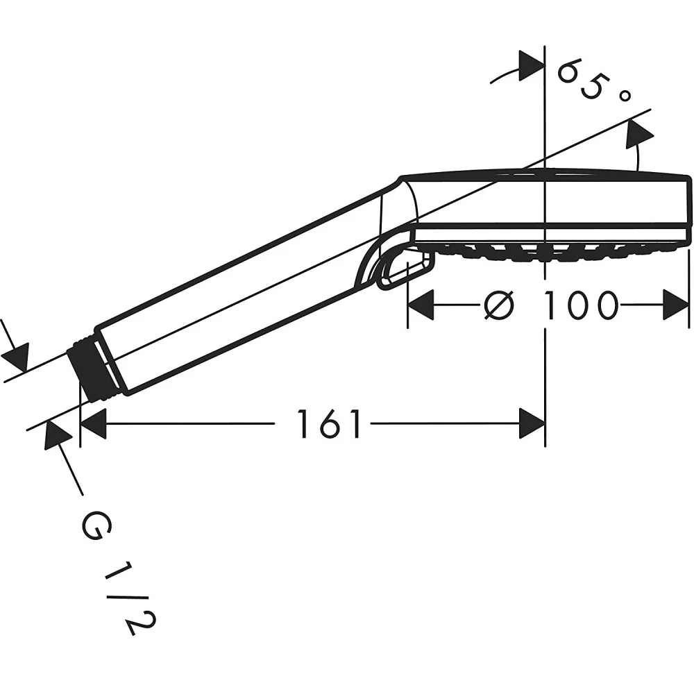 Para dus Hansgrohe Crometta Vario alb/crom