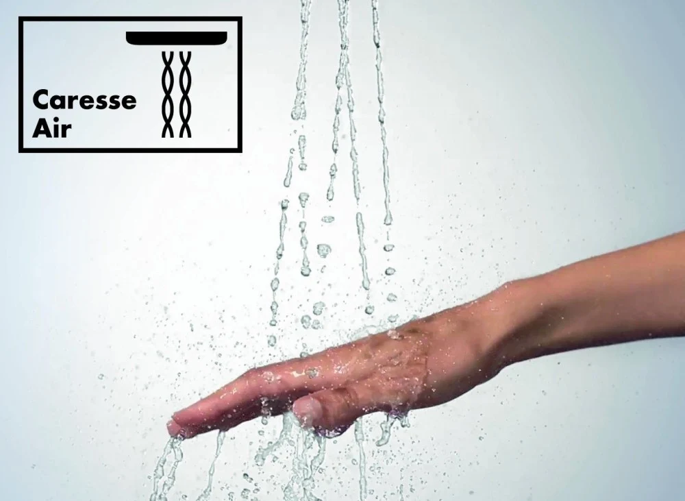 Para dus Hansgrohe Raindance Select E 150 3jet EcoSmart, crom