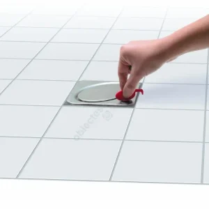 Piesa superioara cu capac din inox Kessel Oval System 125 12 cm