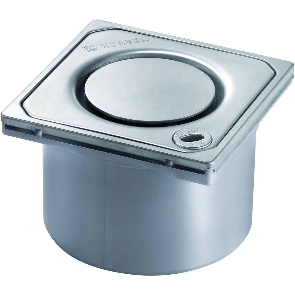 Piesa superioara cu capac din inox Kessel Spot System 125 cu inchidere