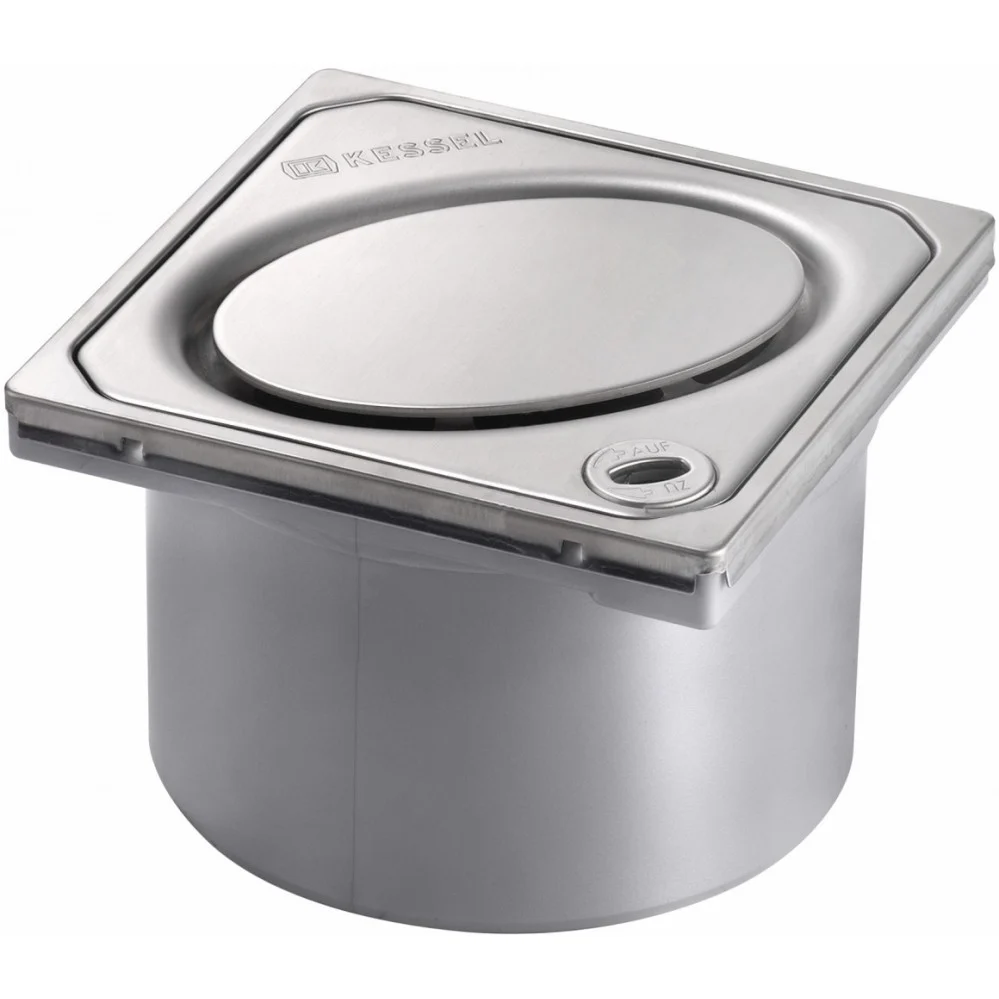 Piesa superioara si capac din inox pentru corp sifon Kessel Oval System 100