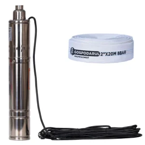 Pompa submersibila apa curata BLADE 4QGD1.2-100-0.75 Pro - 750W, 2550 l/h + furtun 20m