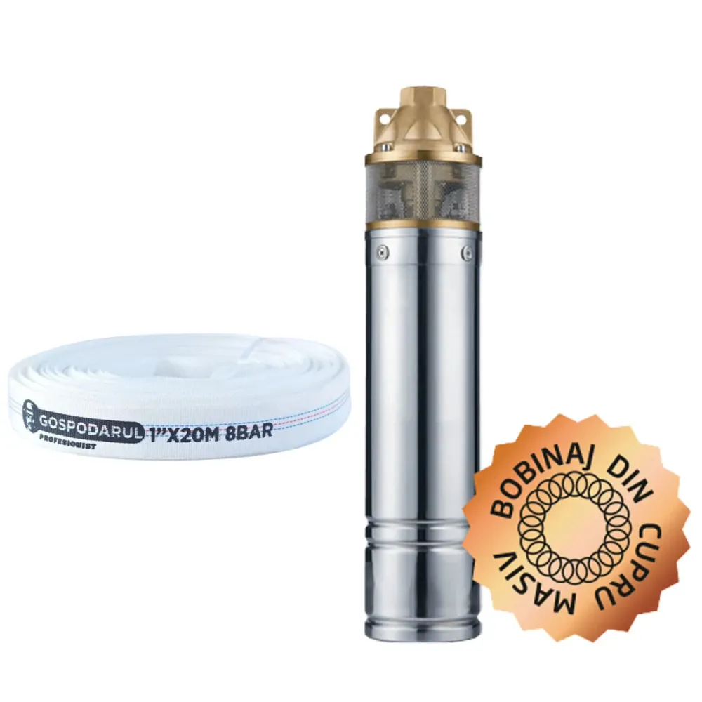Pompa submersibila apa curata BLADE 4SKM-150 Pro - 1100W, 2600 l/h + furtun 20m