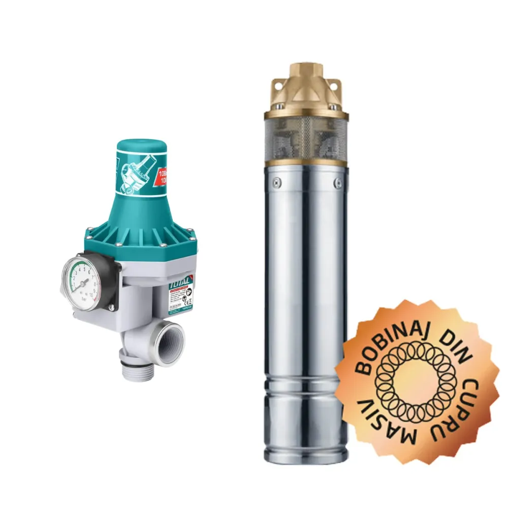 Pompa submersibila apa curata BLADE 4SKM-150 Pro - 1100W, 2600 l/h + Presostat Total