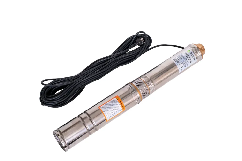 Pompa submersibila apa curata Gospodarul Profesionist 4QJD-1100, 8 turbine POM- 1100W, cablu 25m, 6000 l/h + Presostat Total