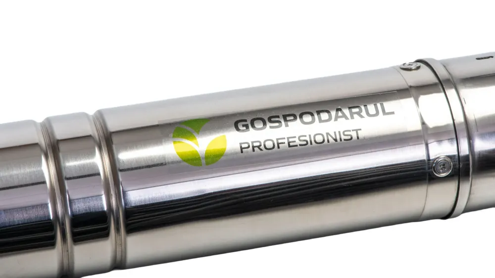 Pompa submersibila apa curata Gospodarul Profesionist, 1100W, cu snec si flotor 4QGD-1100-F + presostat Total