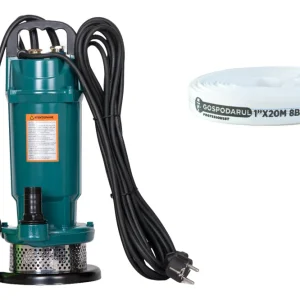Pompa submersibila apa curata Gospodarul Profesionist QDX-20-F - 550W, 3000 l/h + furtun20m