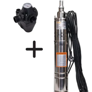 Pompa submersibila apa curata Kamrad PS-1300, 1100W, 3200L/h, 1 tol+ presostat mecanic Gospodarul Profesionist
