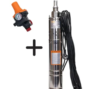 Pompa submersibila apa curata Kamrad PS-1300, 1100W, 3200L/h, 1 tol+ presostat automat Wolfson